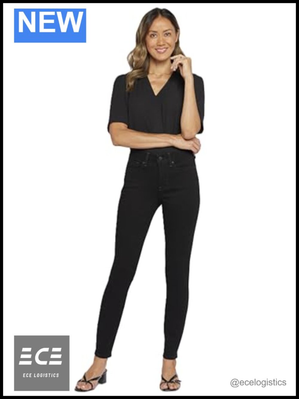 Skinny Legging Jeans Slimming Tummy Control Stretch Denim